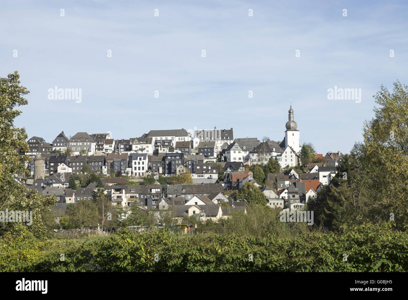 Townview von Arnsberg, Deutschland Stockfoto