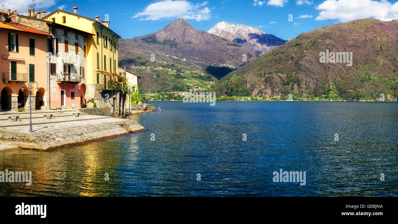 Lago di Como (Comer See) Rezzonico Stockfoto