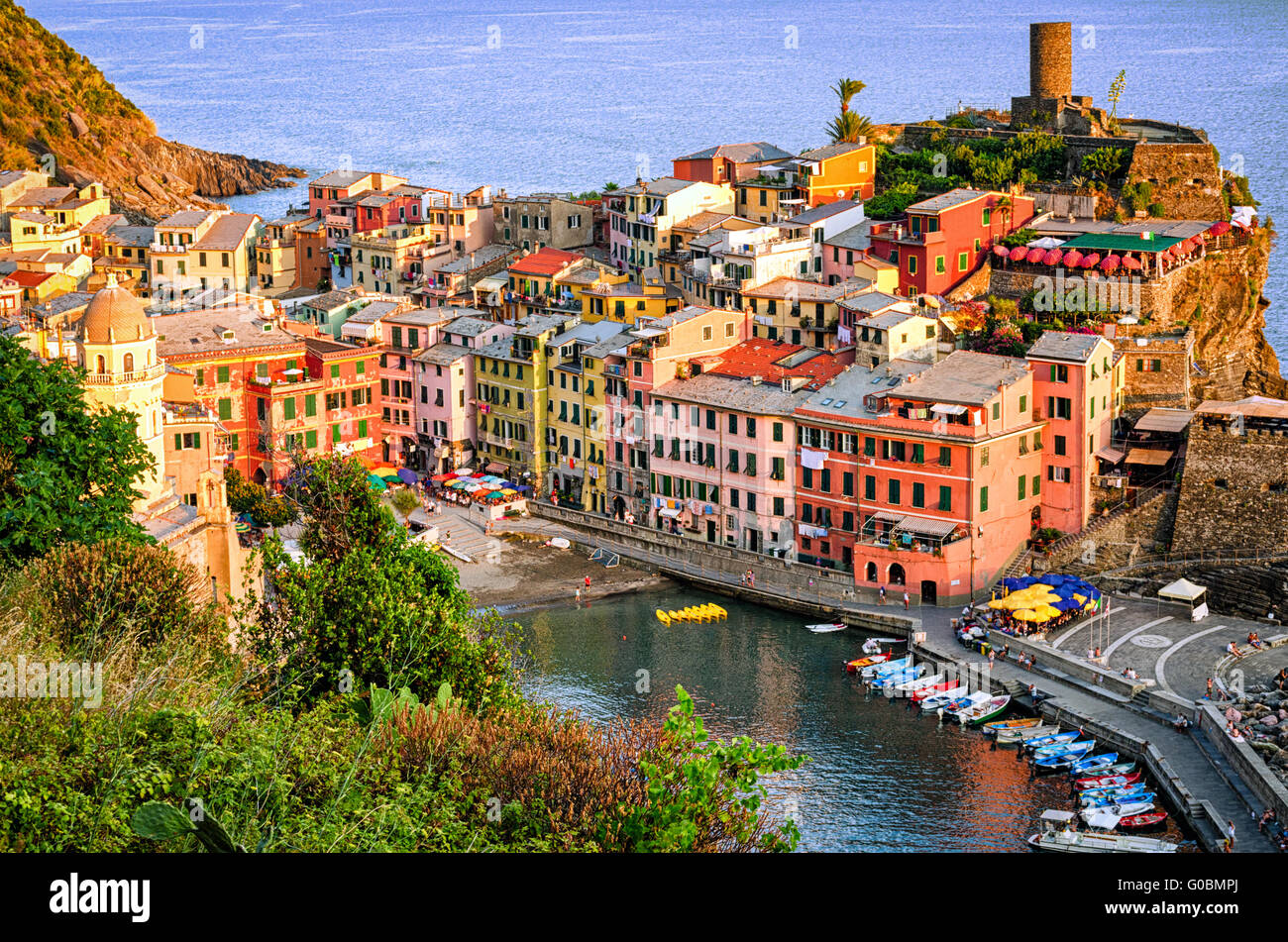 Vernazza (Cinque Terre Italien) Stockfoto