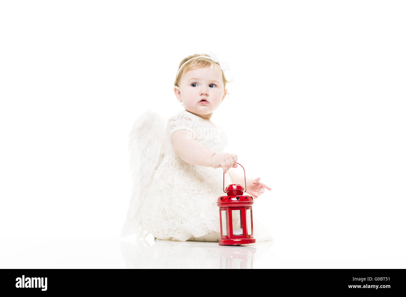 Kleine Engel baby Stockfoto