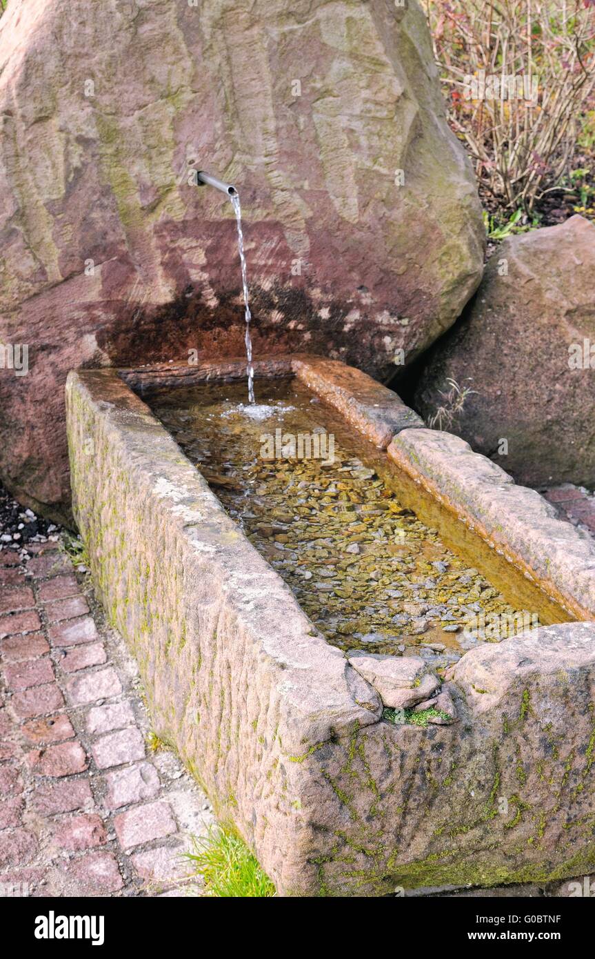 Sandstein Brunnen Stockfoto