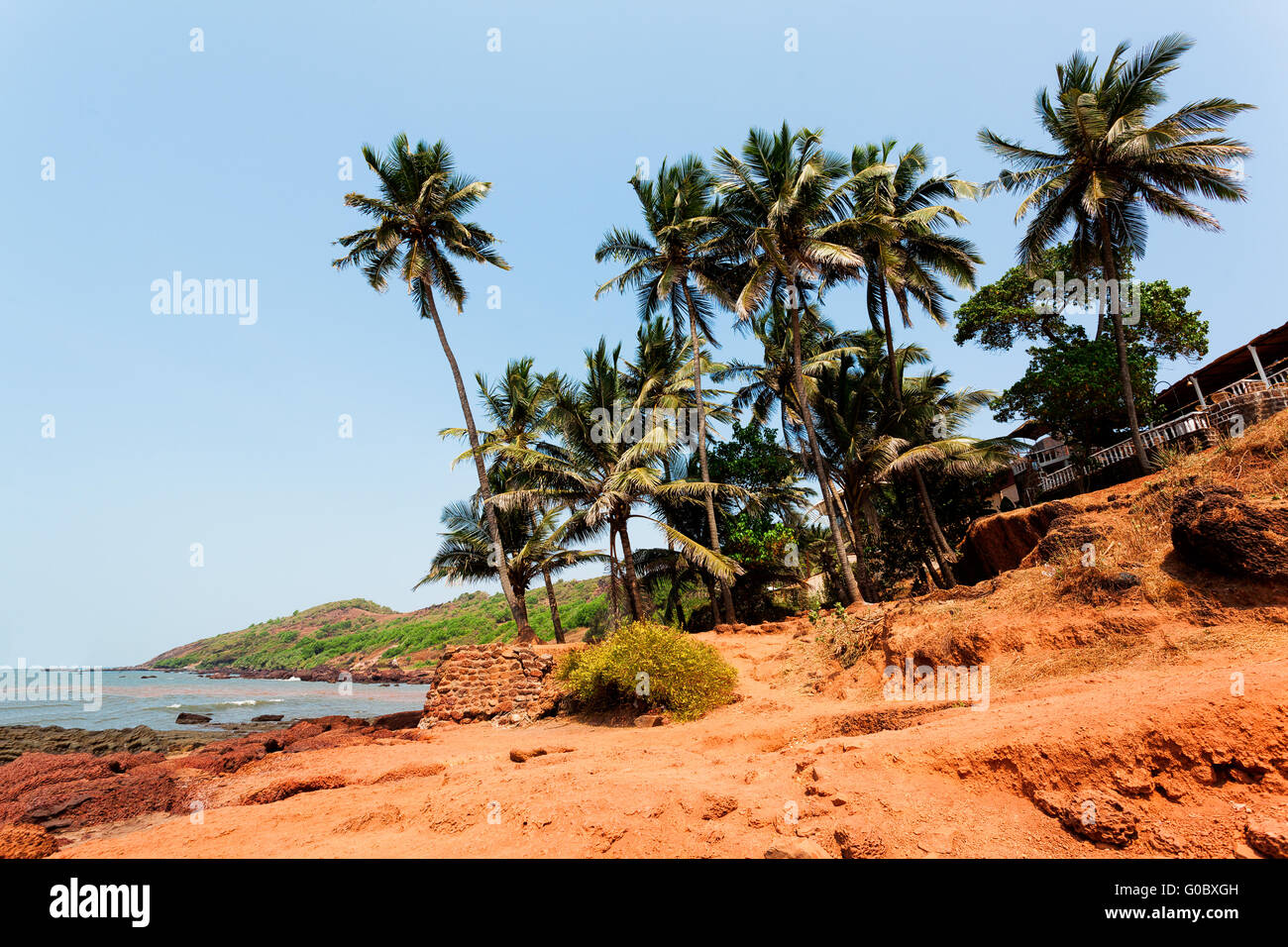 Goa-Küste Stockfoto
