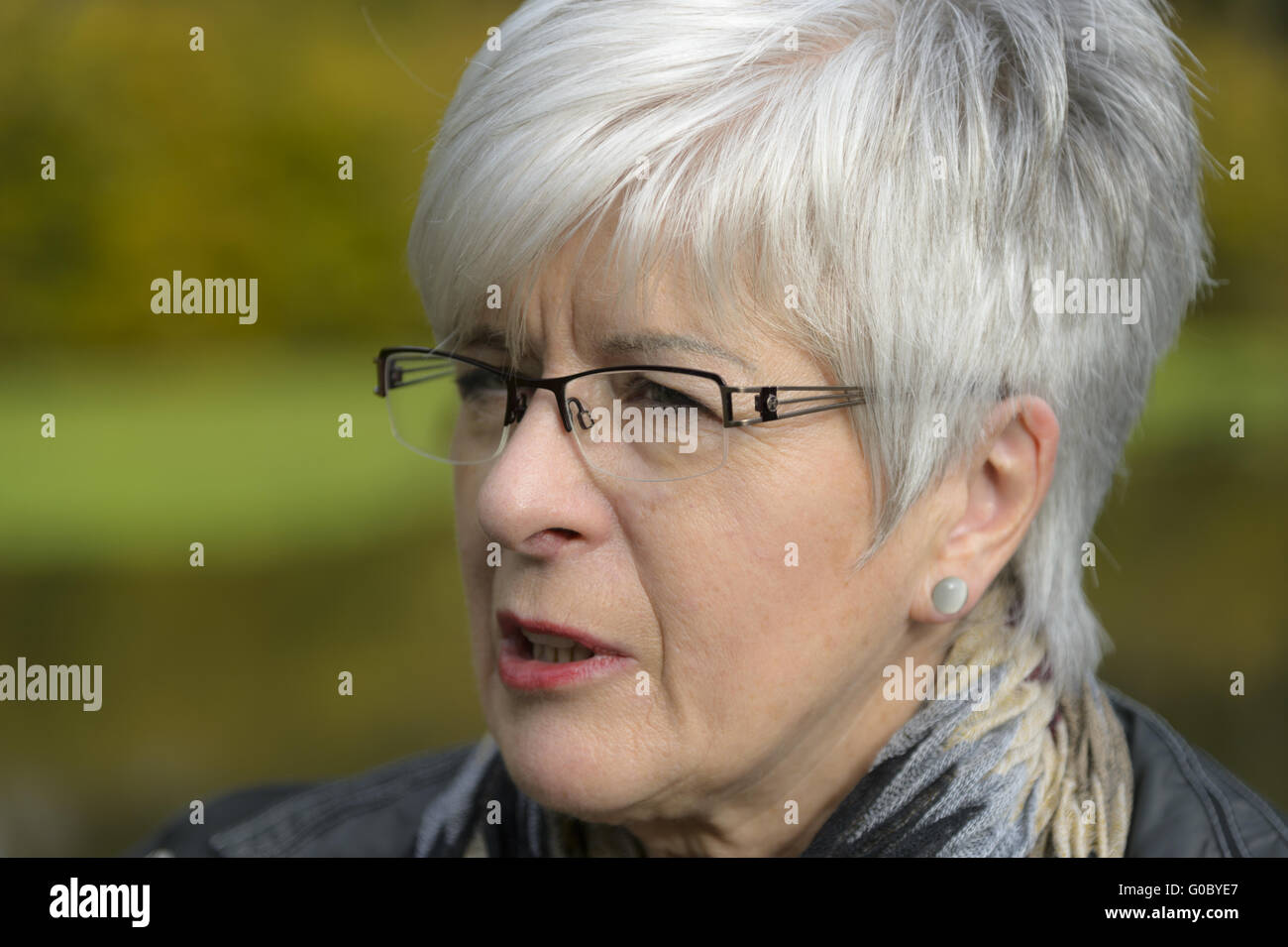 Portrait einer älteren Dame Stockfoto