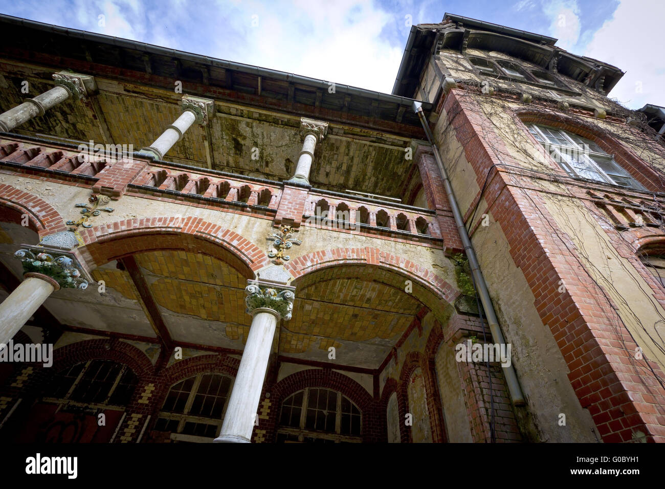 Verlassene Ruine Stockfoto