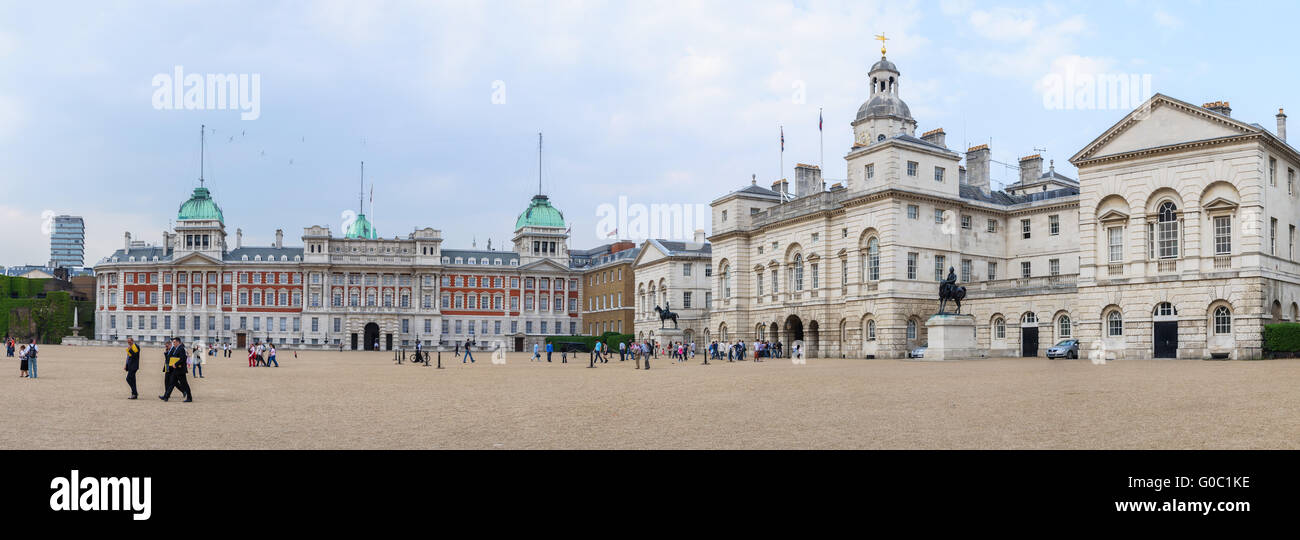 Horse Guards Parade Panoramablick in London, Großbritannien Stockfoto