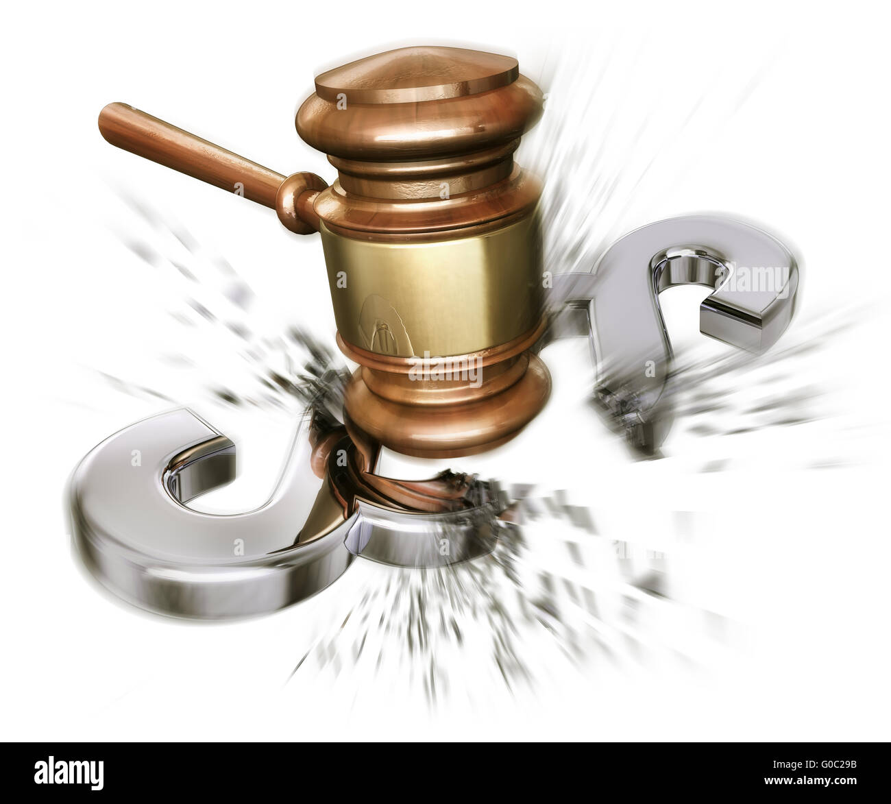 gegen das Gesetz Stockfoto