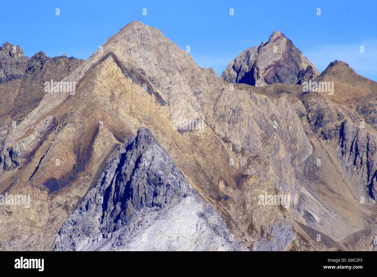 Blick auf die Lechtaler Alpen Stockfoto