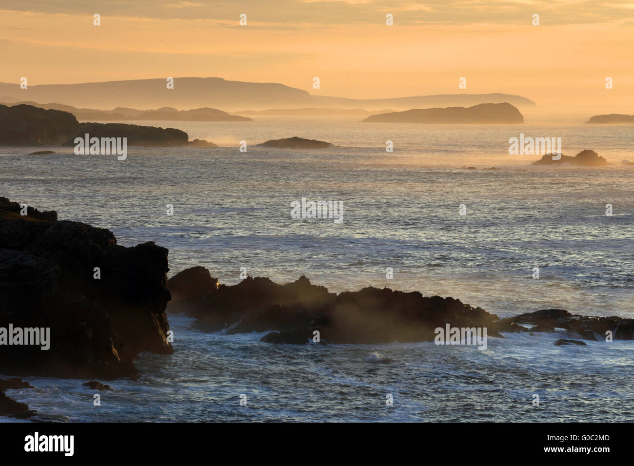 Sonnenuntergang, Isle of Lewis, äußeren Hebriden, Schottland Stockfoto