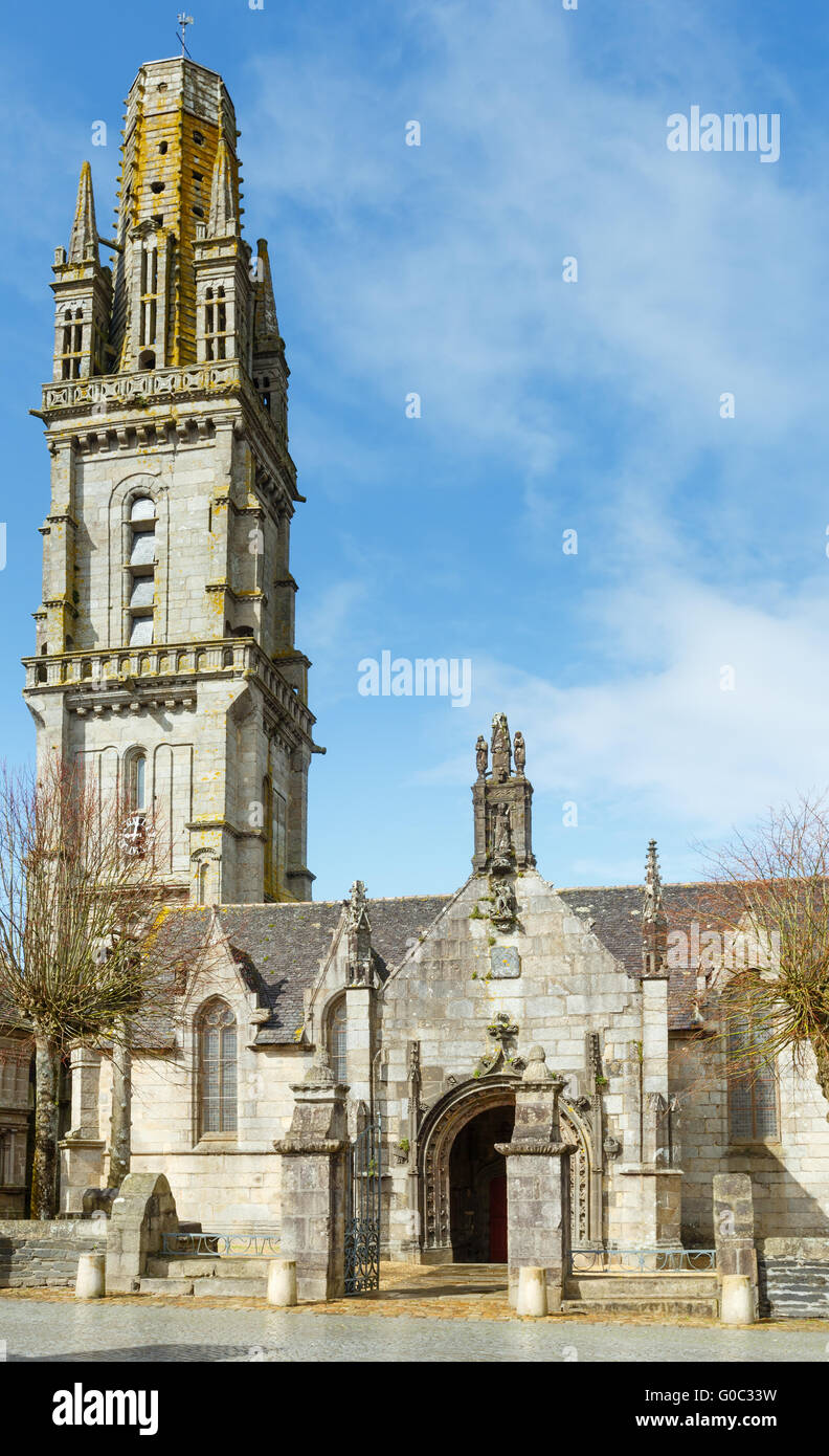 Die Pfarrei von ruhiger-Guimiliau, Bretagne, Frankreich. Stockfoto