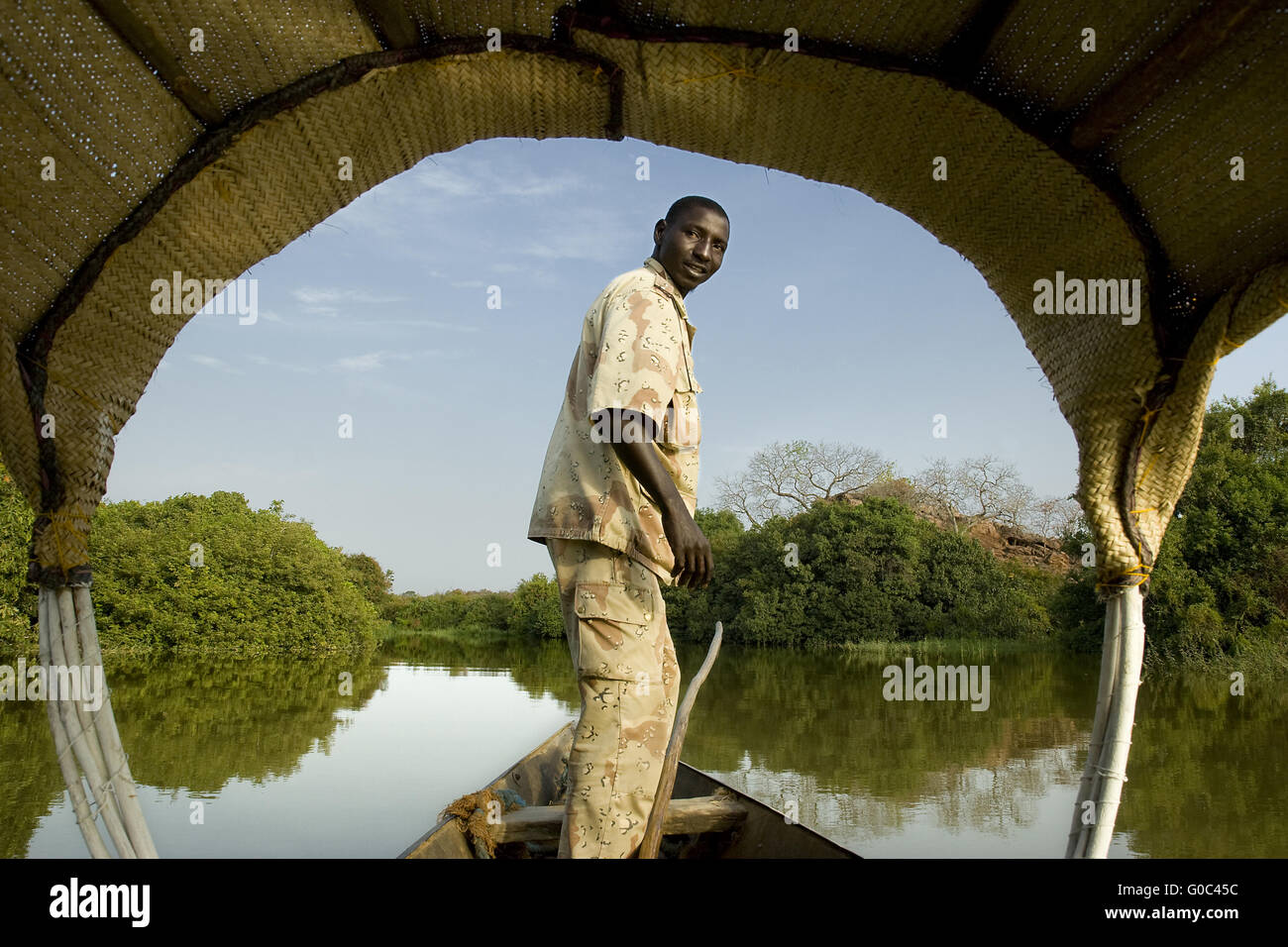 Niger-Flusses von Tapoa. Niger Stockfoto