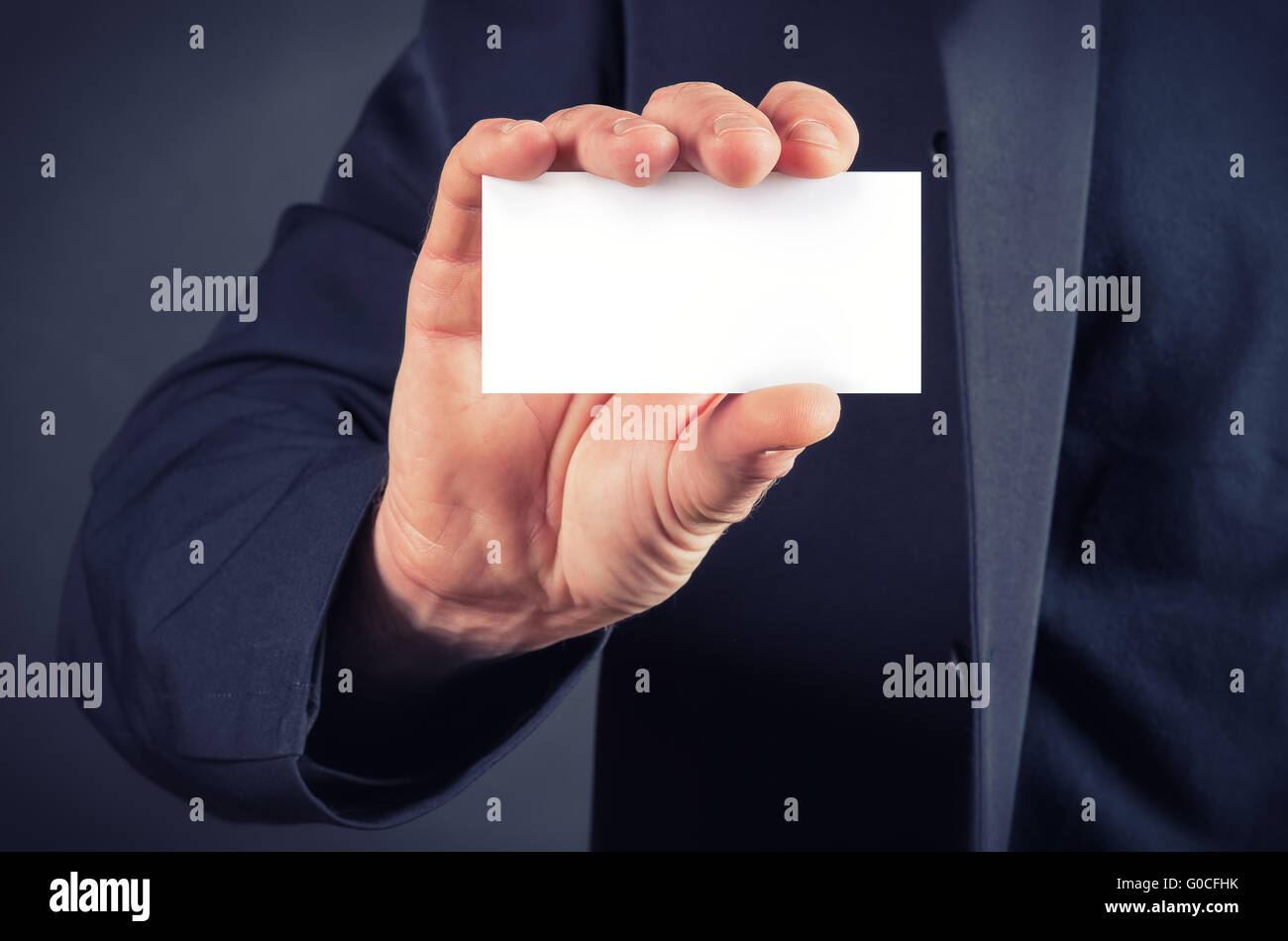 Visitenkarte Stockfoto