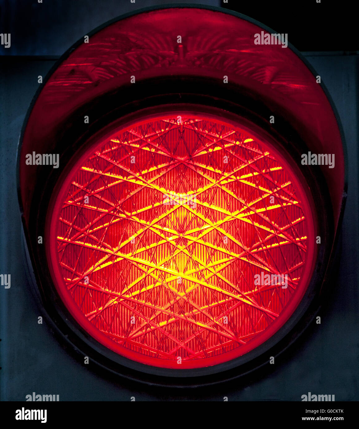 Rote Ampel, Deutschland Stockfoto
