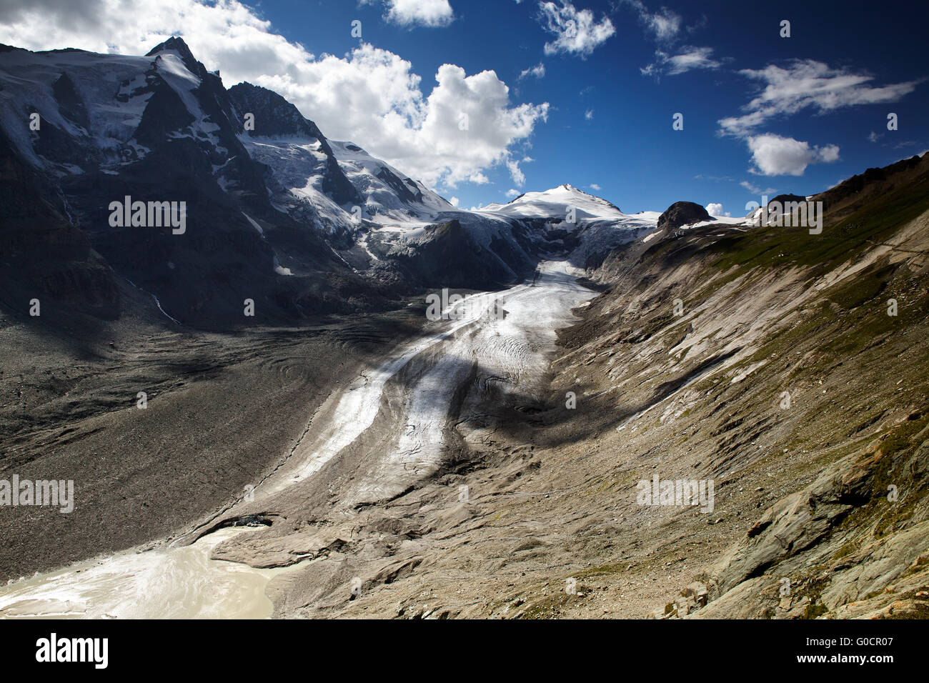 Großglockner und Pasterze Gletscher Stockfoto