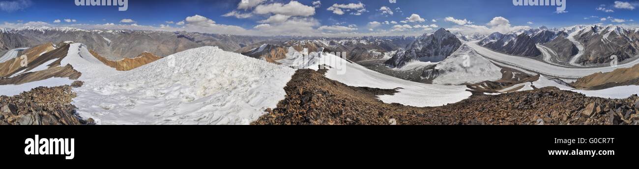 Malerische Panorama der Pamir-Gebirge in Tadschikistan Stockfoto