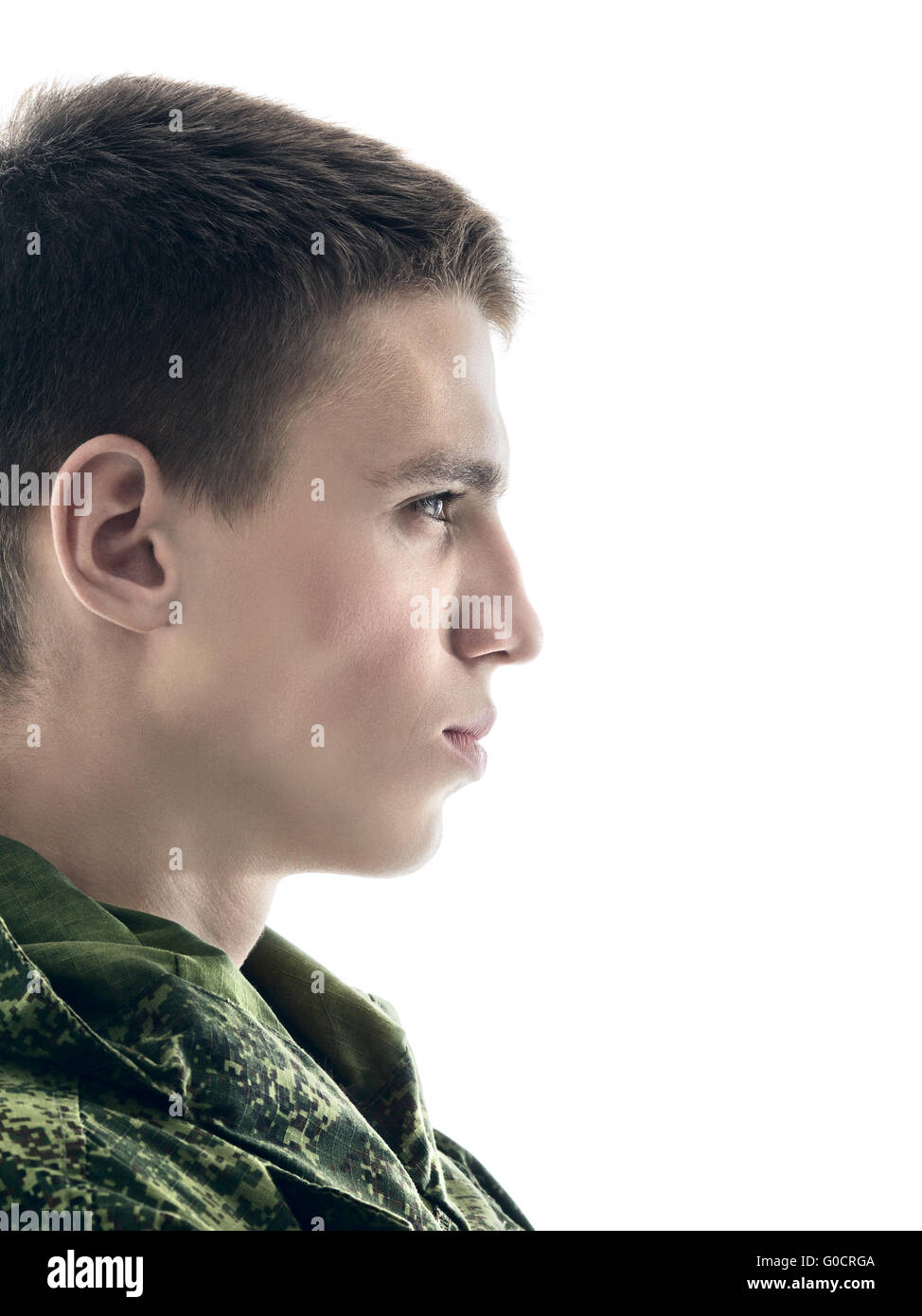 Mann des Militärs Portrait Stockfoto