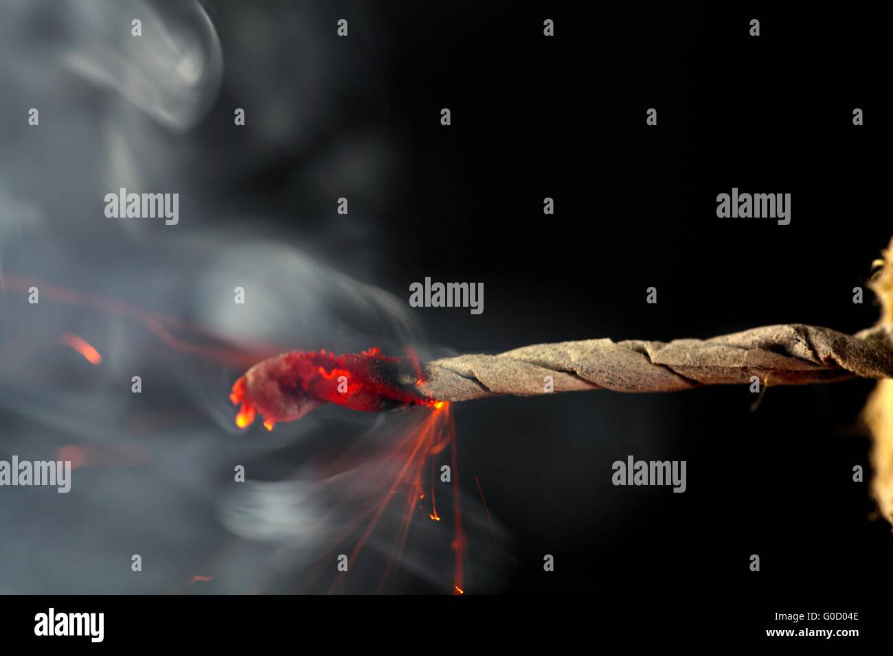 Sicherung brennt Stockfoto