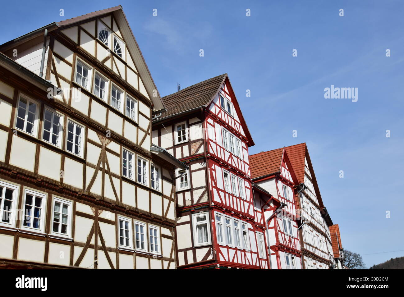 Altes Fachwerkhaus in Eschwege Stockfoto
