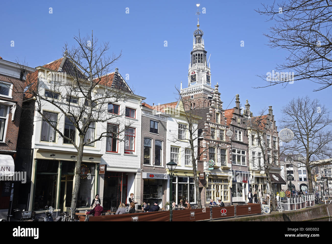Altstadt, Alkmaar, Niederlande Stockfoto