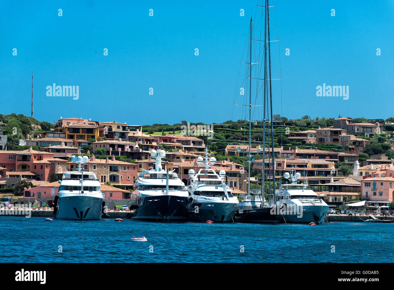 Luxus-Yachten Stockfoto