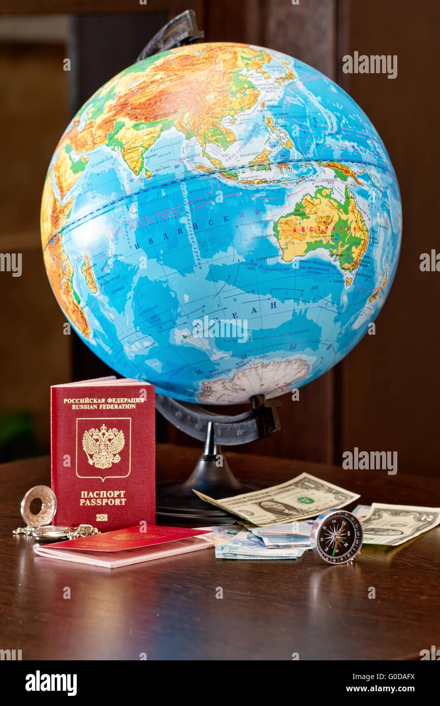 Vorbereitung für den weit weg Stockfoto