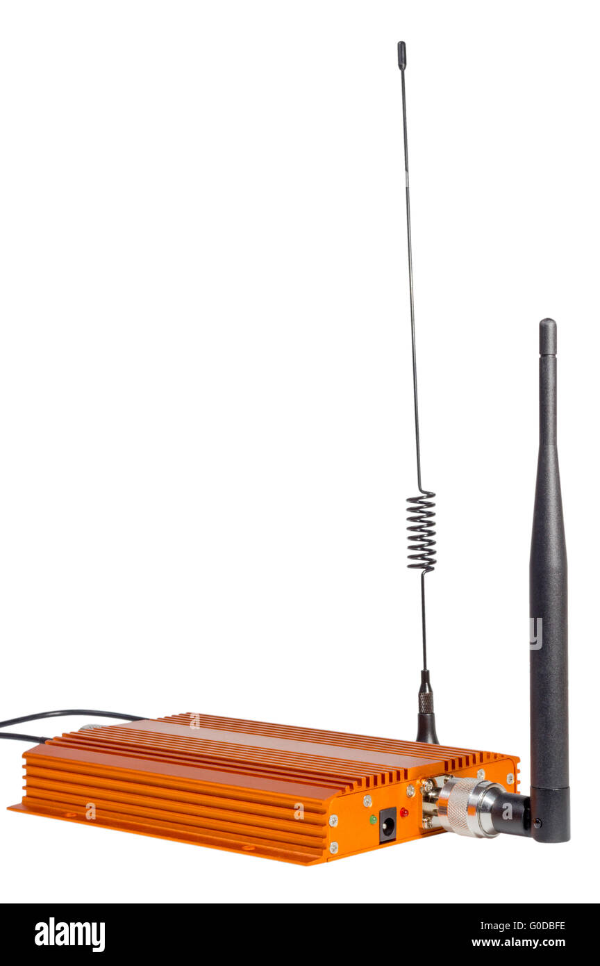 Verstärkende Signal-Repeater für GSM-Mobiltelefon Stockfoto