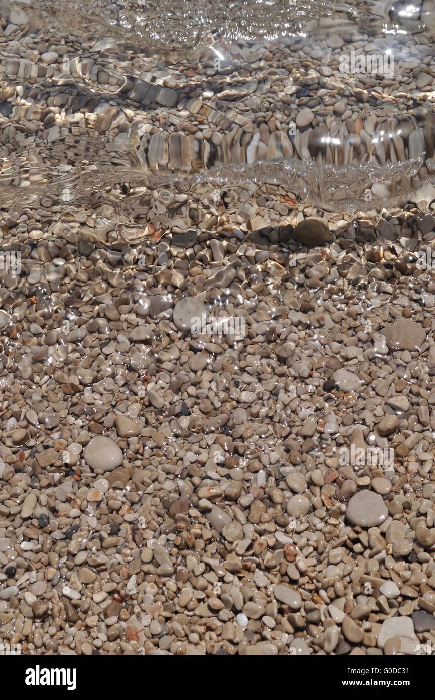 Kristallklaren Meer am Strand Zlatni Rat (Goldenes Kap) in Bol auf der Insel Brac in der Split-Dalmatien County Kroatien Stockfoto