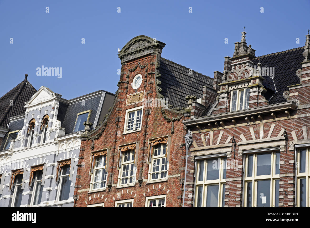 historische Gebäude, Haarlem, Niederlande Stockfoto