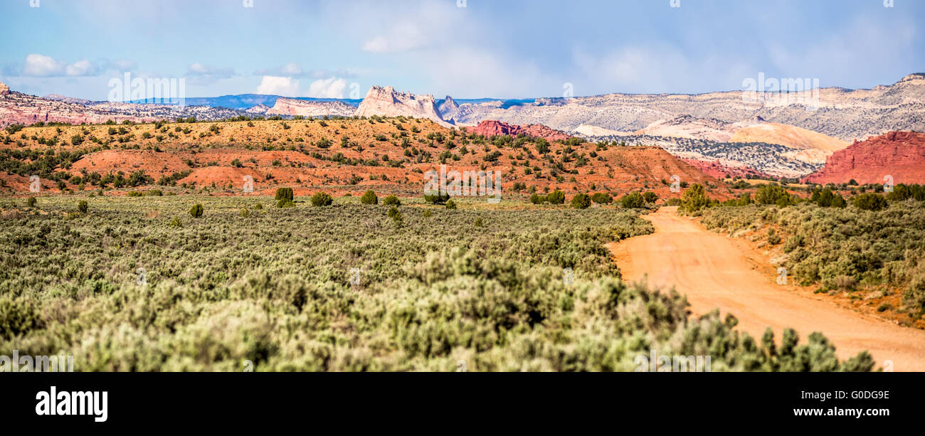 Canyon Formationen Panorama Blick auf die Berge in der Nähe von p Stockfoto