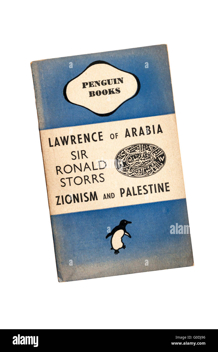 Eine Kopie des Lawrence von Arabien Zionismus und Palästinas durch Sir Ronald Storrs. Zuerst veröffentlicht in 1940. Stockfoto