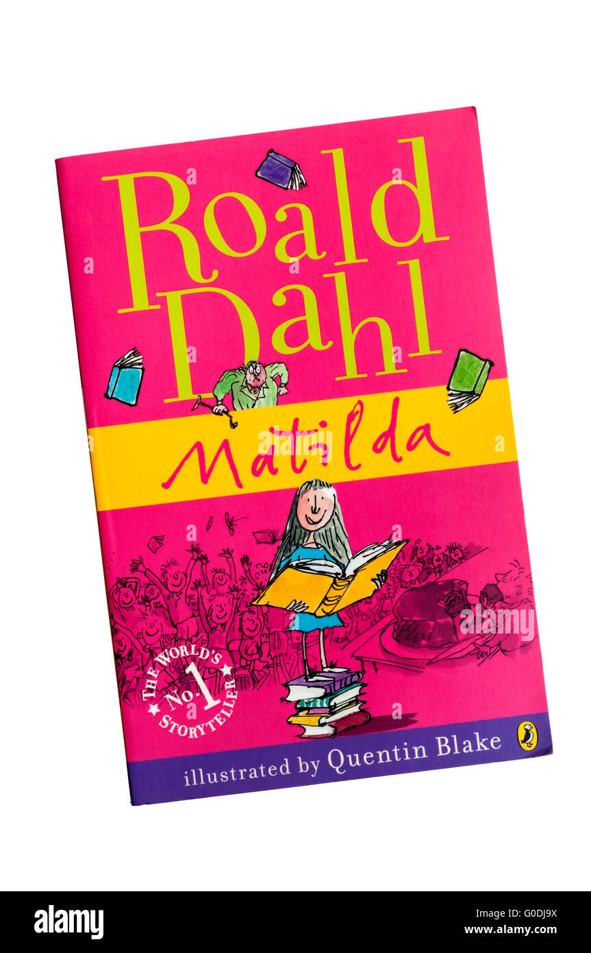 Eine Kopie des Matilda von Roald Dahl, Illusttrated von Quentin Blake. Zuerst veröffentlicht in 1988. Stockfoto