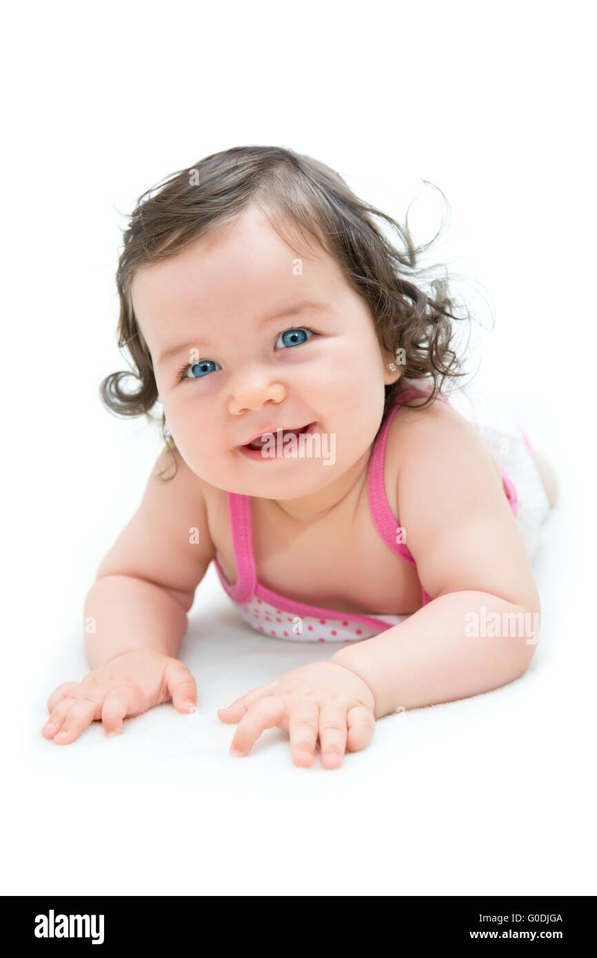 Schöne Babymädchen Stockfoto