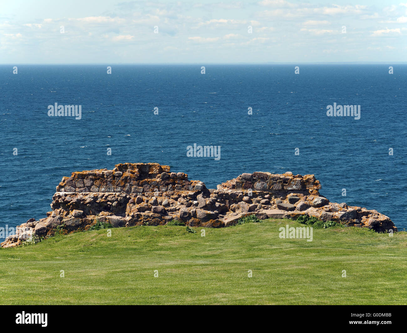 Teil der Burg Hammershus Ruinen auf Bornholm 2 Stockfoto