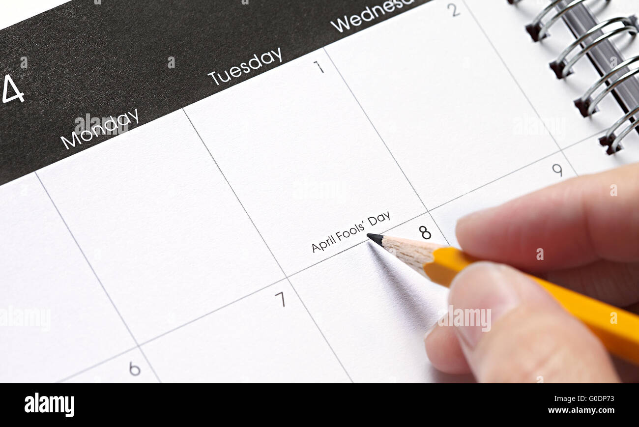 Urlaubsplaner Stockfoto