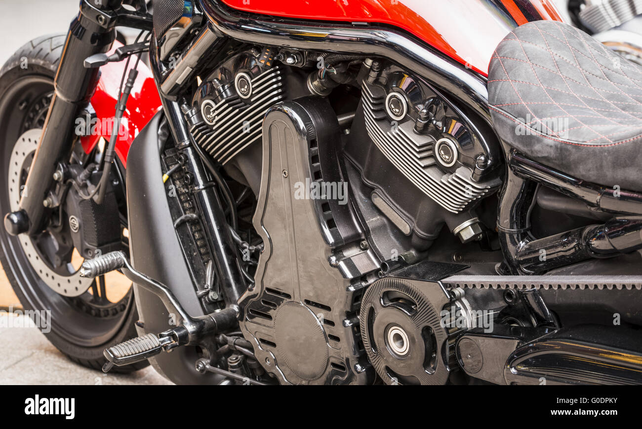 Motorrad-Details Stockfoto