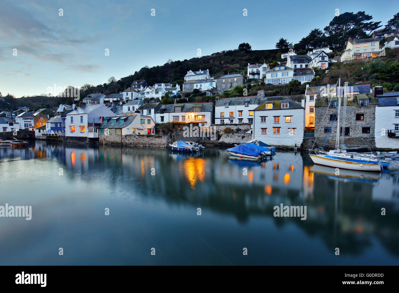 Polperro; Hafen; Cornwall; UK Stockfoto
