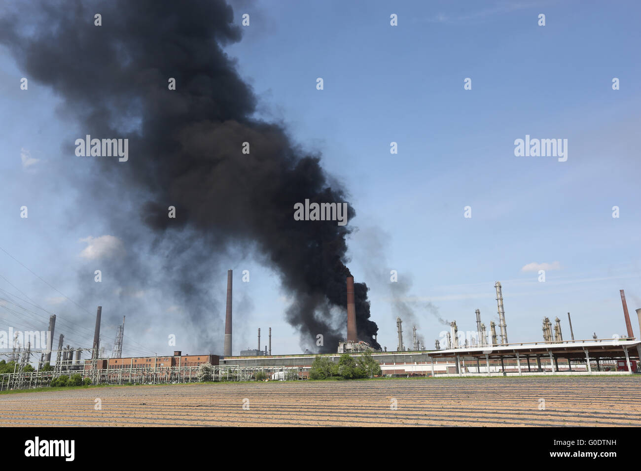 Shell Raffinerie Wesseling Stockfoto