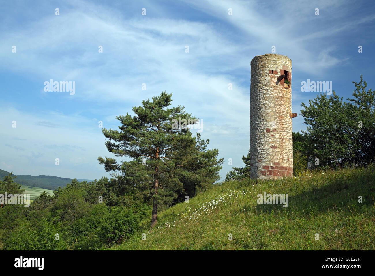 Mittelalterlichen Turm in Warburg, Deutschland Stockfoto