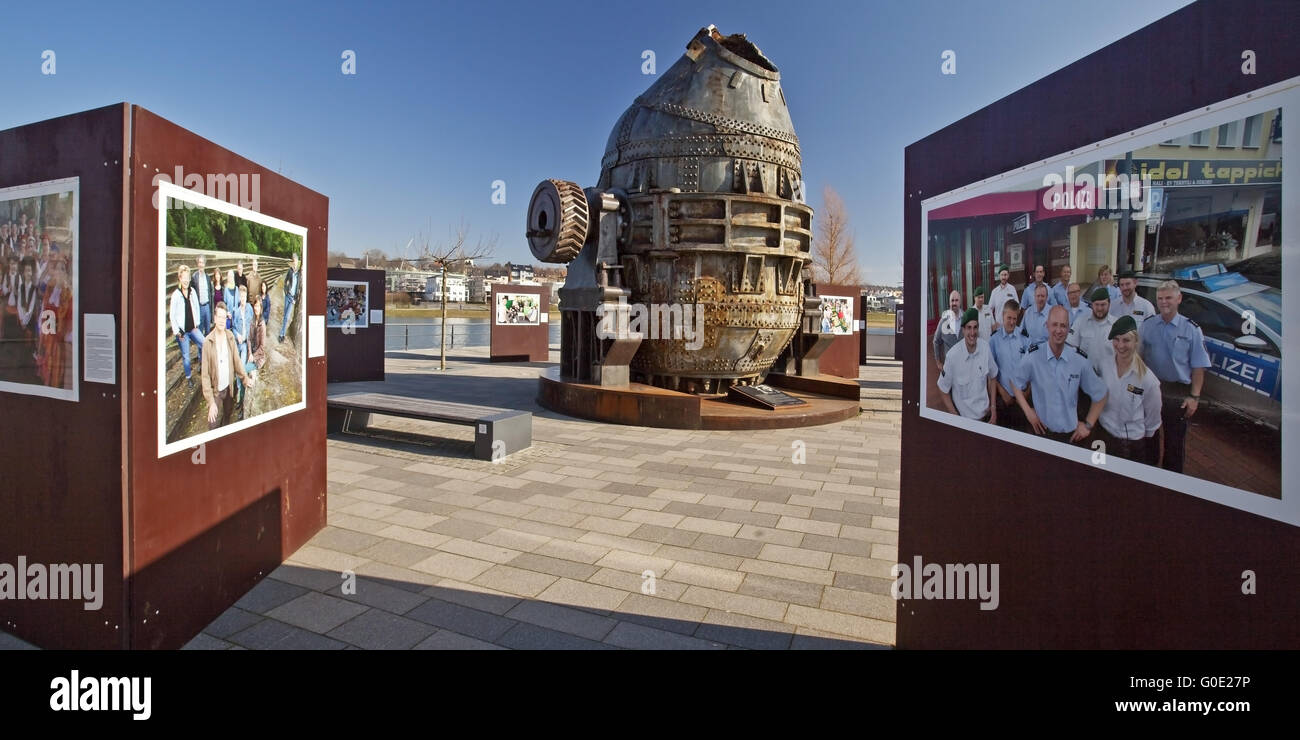 Ausstellung in der Thomas-Konverter am Phoenix See Stockfoto