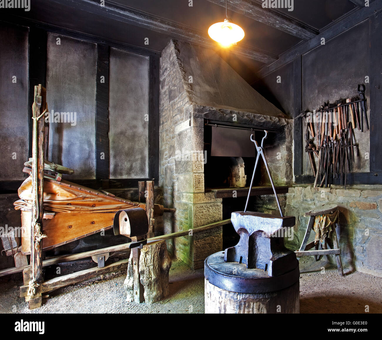 Schmied von Hagen Open-air Museum, Deutschland Stockfoto