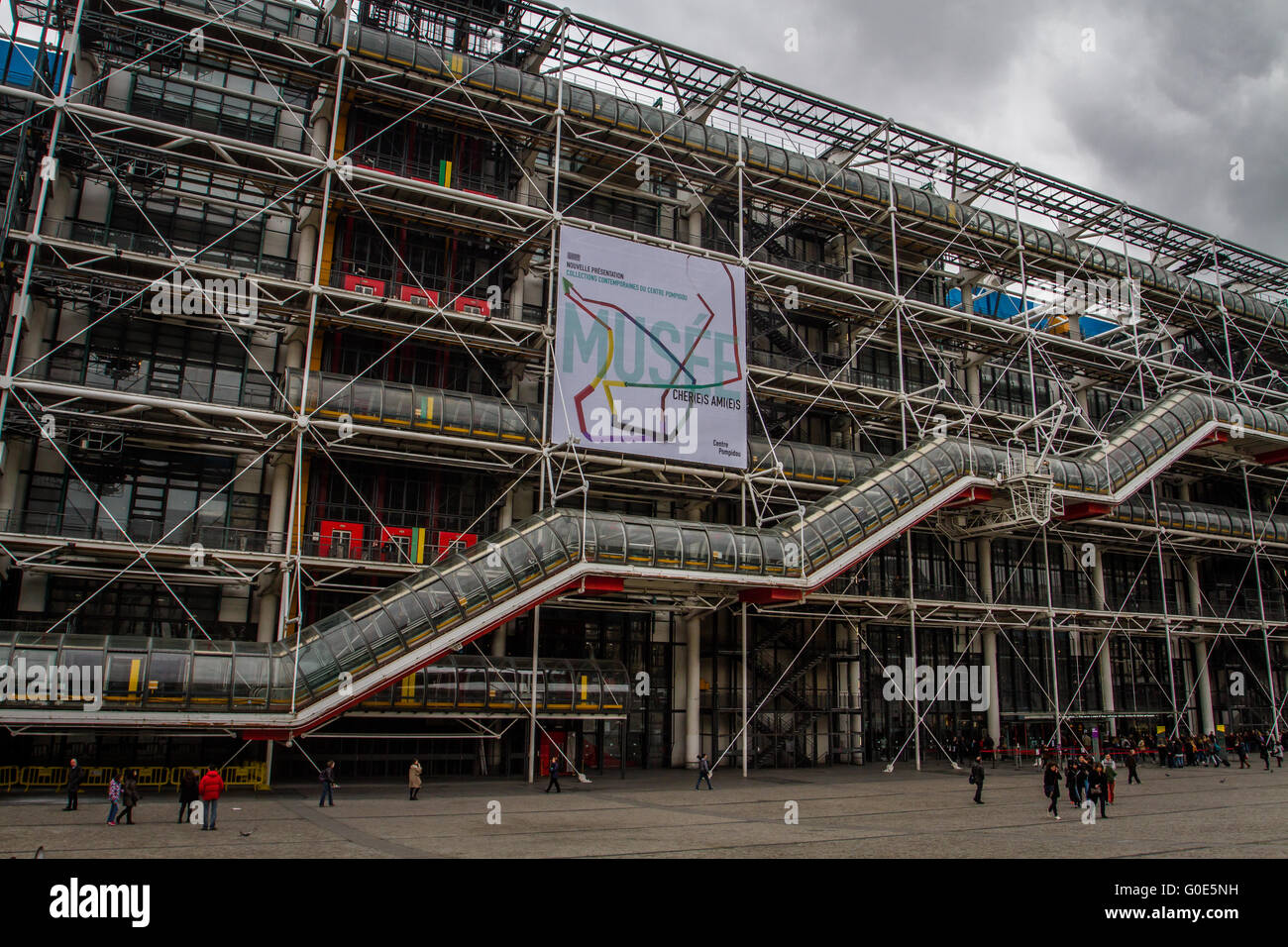 Centre George Pompidou, Les Halles, Paris, Frankreich Stockfoto