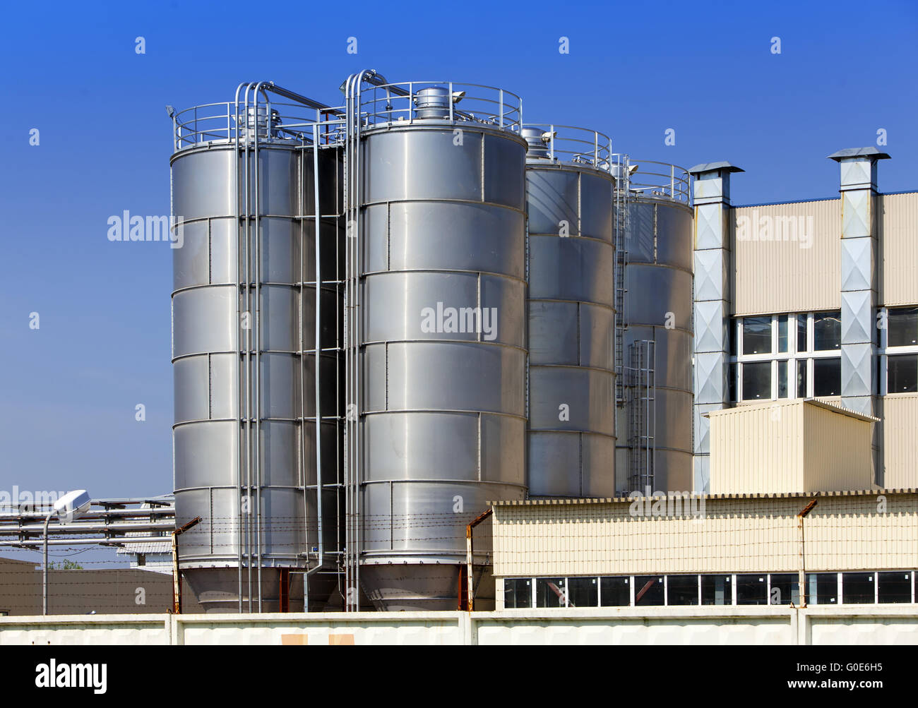 Die chemische Fabrik. Russland. Stockfoto