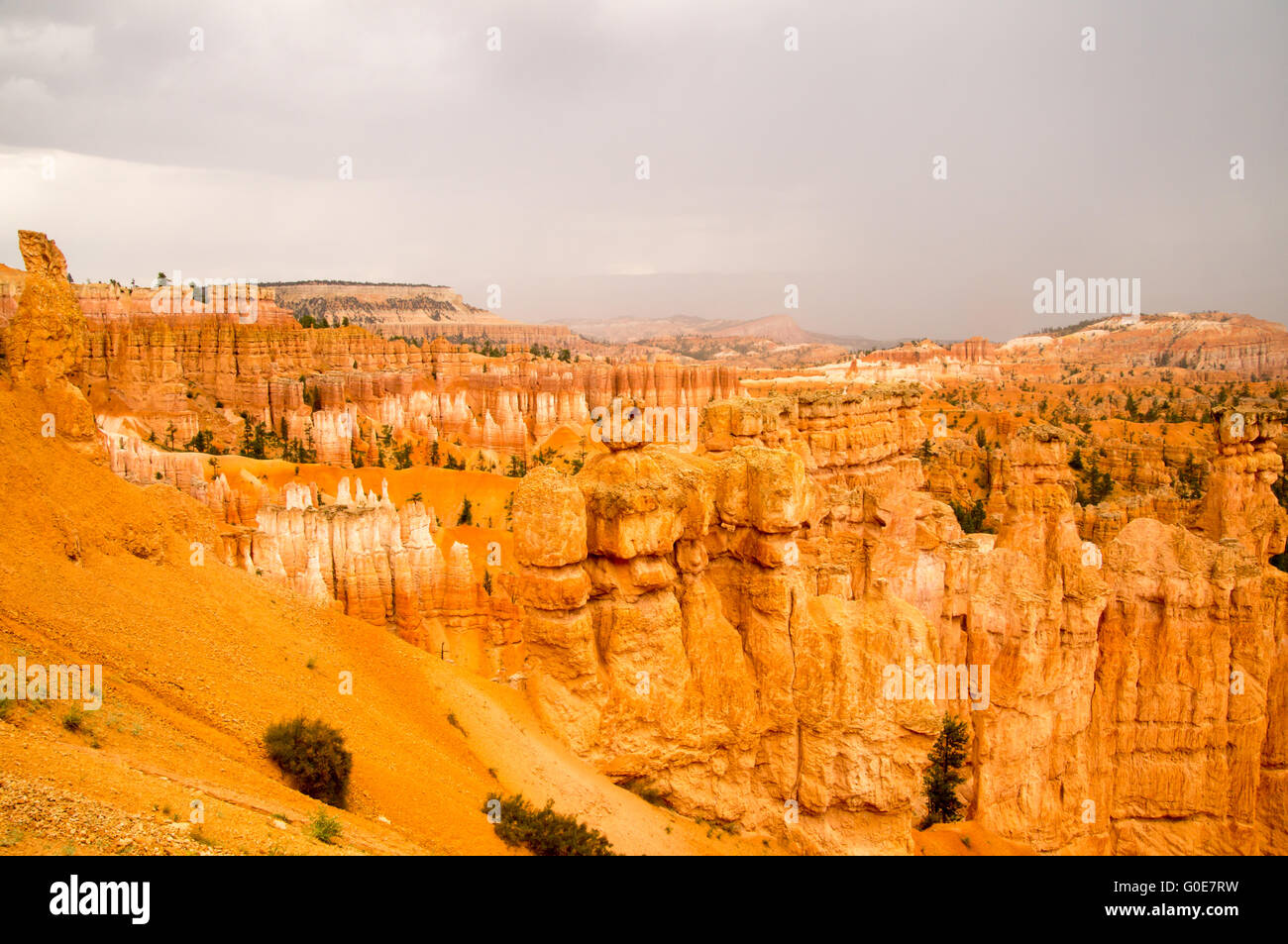 Bryce Canyon leuchtet nach dem Sommer-Regen Stockfoto