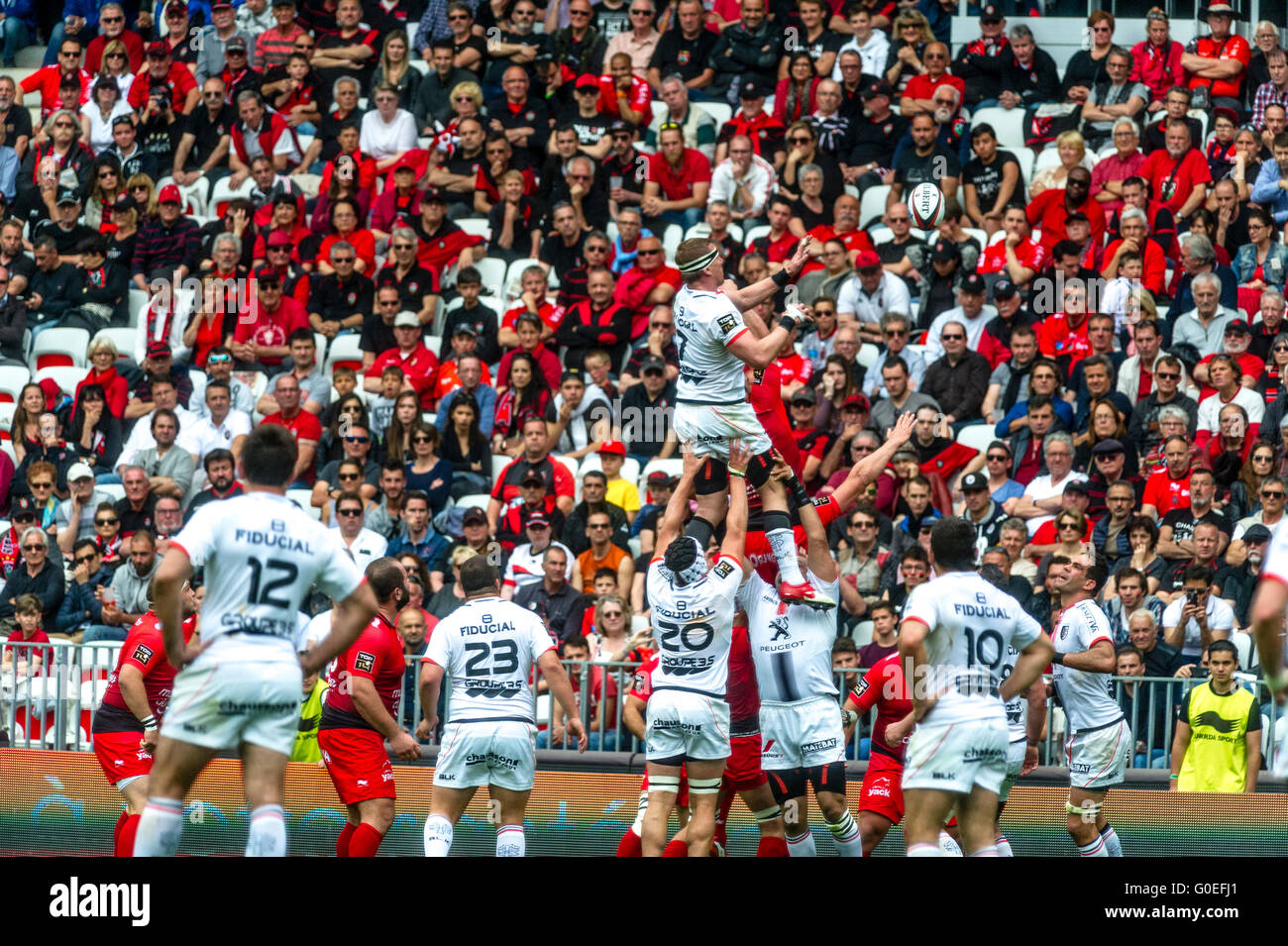 IMANOL HARINORDOQUY. Rugby Union. Französische Top 14. Übereinstimmung zwischen RC Toulon und Stade Toulousain (Toulouse) an Allianz Riviera am 30. April 2016 in Nizza, Frankreich. 10-12 Punkte Stockfoto