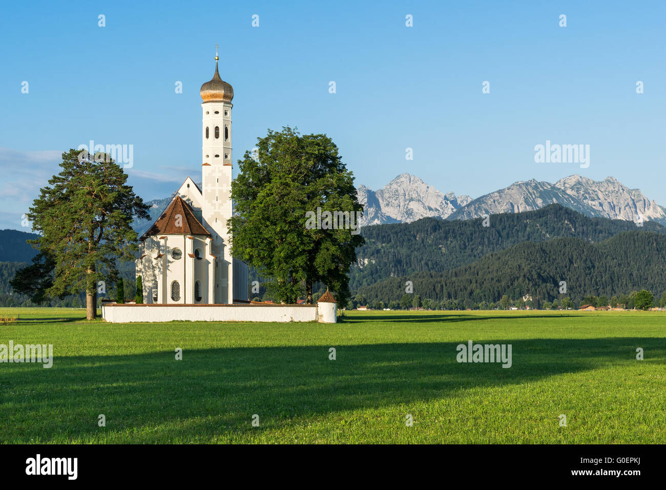 Wallfahrtskirche Sankt Coloman Stockfoto