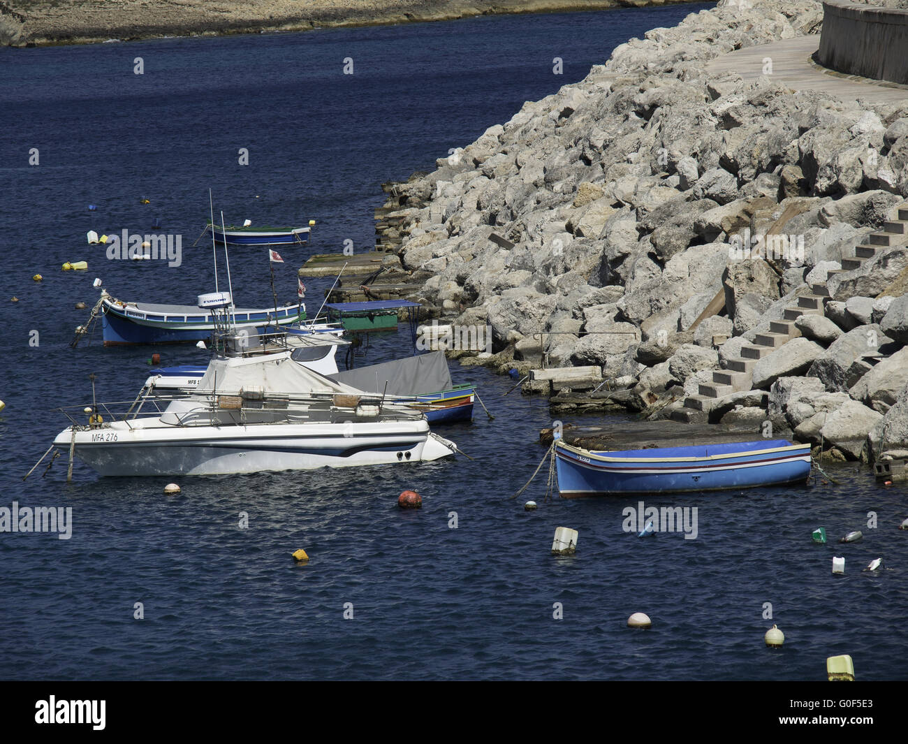 Gozo-Hafen Stockfoto