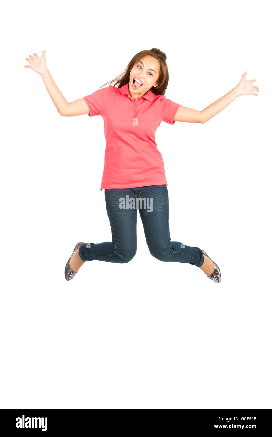 Junge frau gespreizte beine Ausgeschnittene Stockfotos und -bilder - Alamy