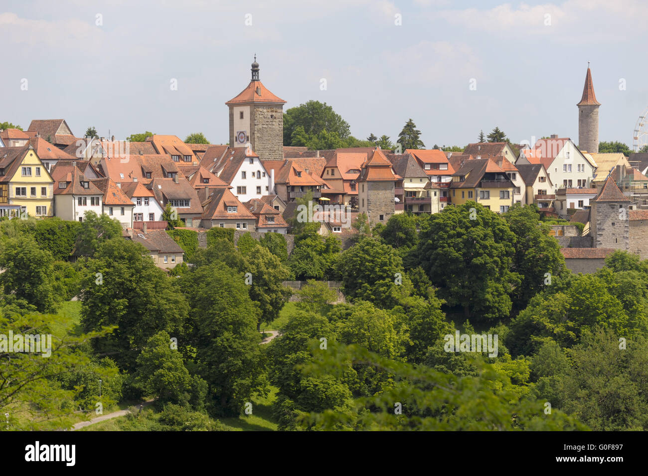 Mittelalter-Stadt Rothenburg in Bayern Stockfoto