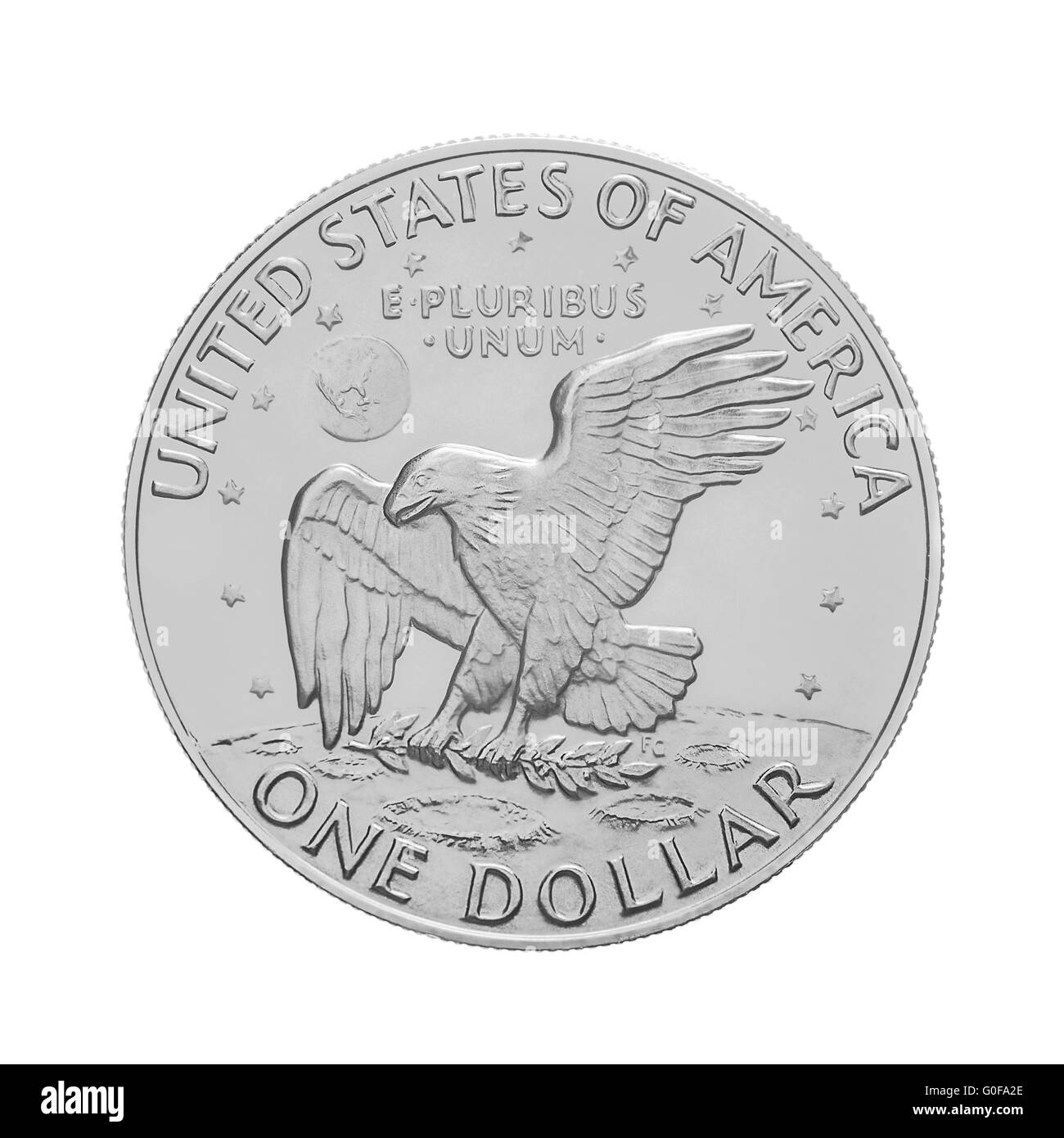 USA Silber-Dollar-Münze Stockfoto