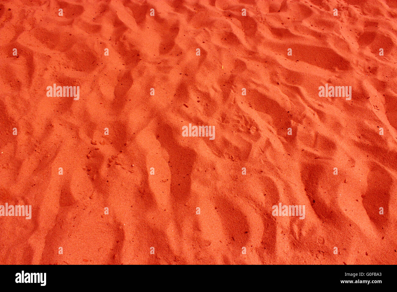 Hintergrund aus rotem Sand in der Wüste Stockfoto