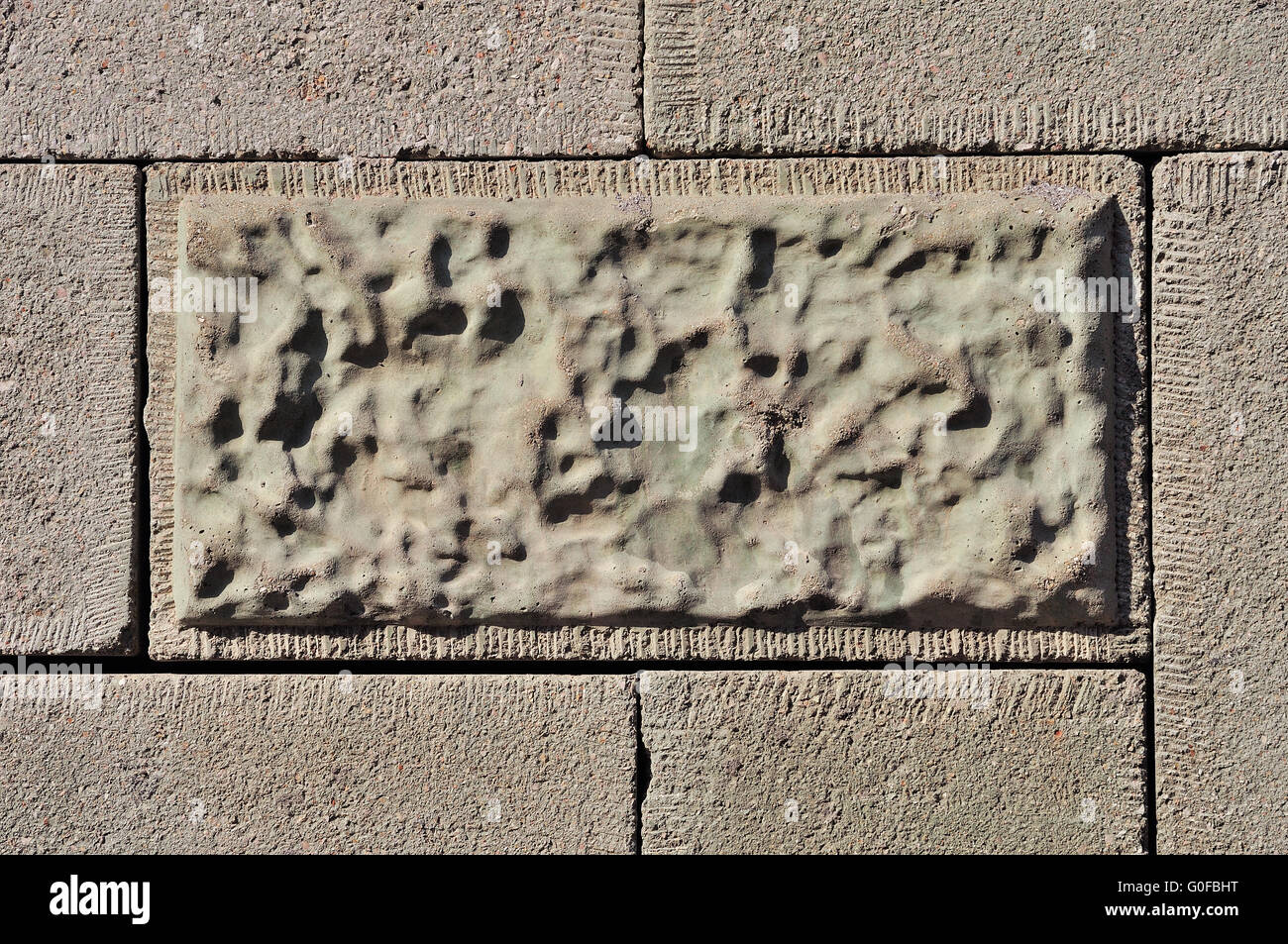 Zement Fliesen Wand Stockfoto